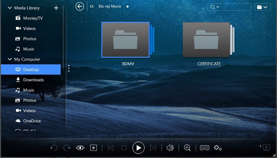 Load Blu-ray File to BlurayVid Blu-ray Player