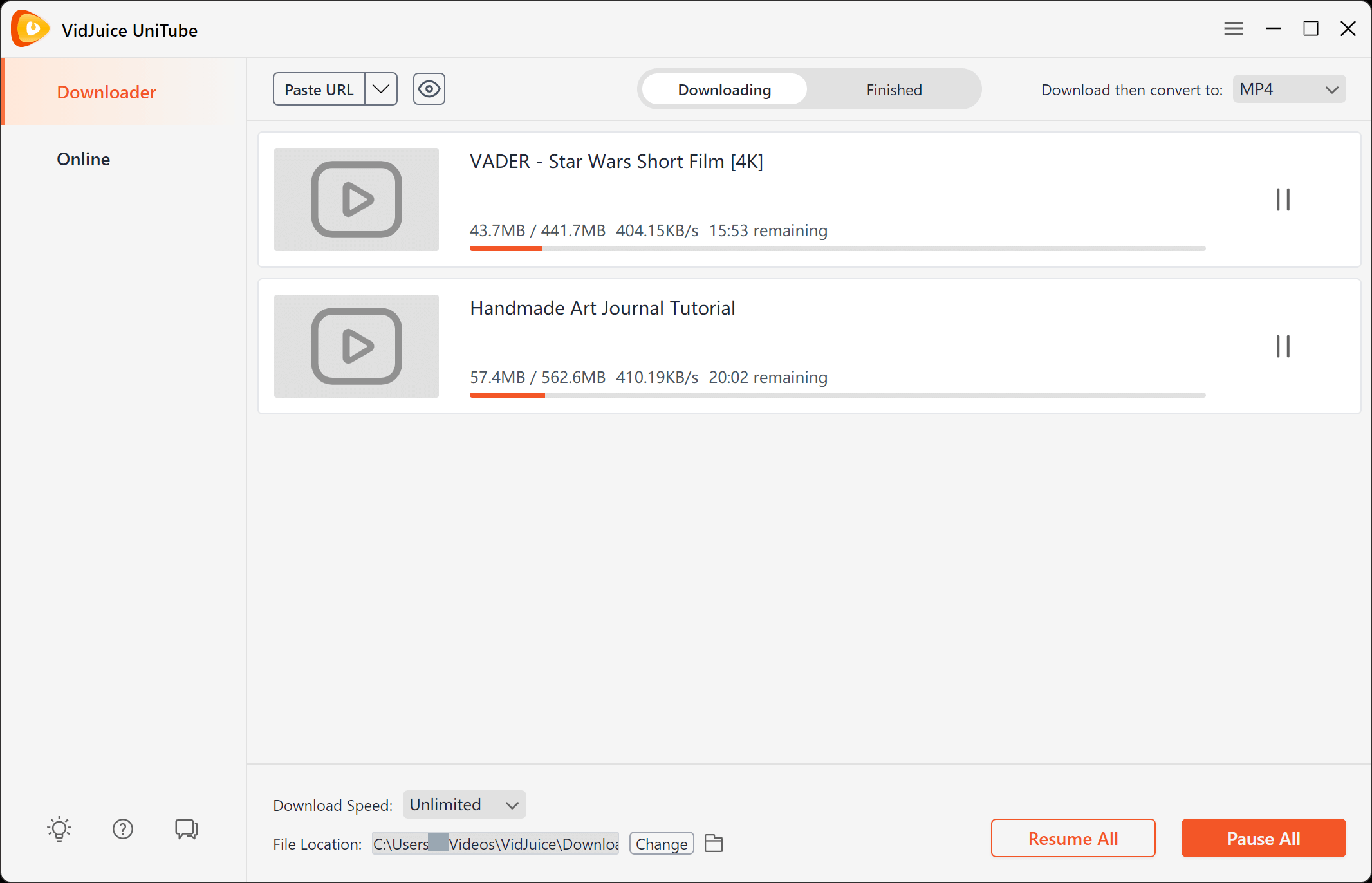 Downloading Bilibili Video with UniTube